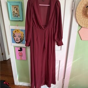 Forever 21 Burgundy Maxi Dress
